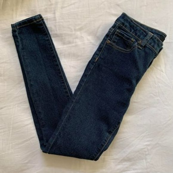 Forever 21 Low-Rise Dark Wash Skinny Jeans - Picture 1 of 3